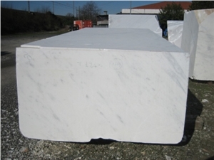 Carrara Statuario Marble Block, Italy White Marble