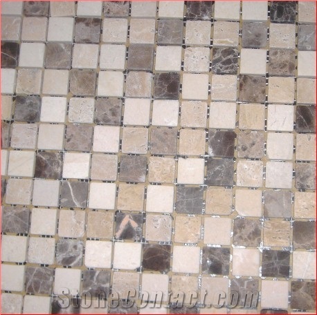 Mix Brown Marble Mosaic