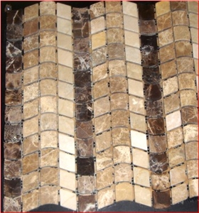 Mix Brown Marble Mosaic