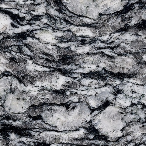 Wave White Granite Slabs & Tiles