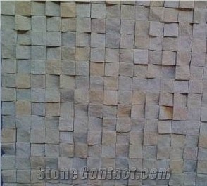Beige Sandstone Mosaic Tile From India Stonecontact Com