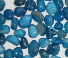 Blue Onyx Pebble Stone