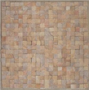 Pink Sandstone Mosaic Tiles