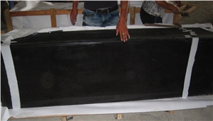 Black Color Granite Counter Top, Mongolia Black Granite Kitchen Countertops