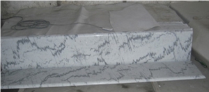 Chinese White Marble Step