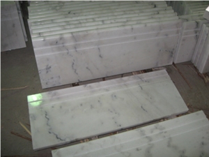 Chinese White Marble Step