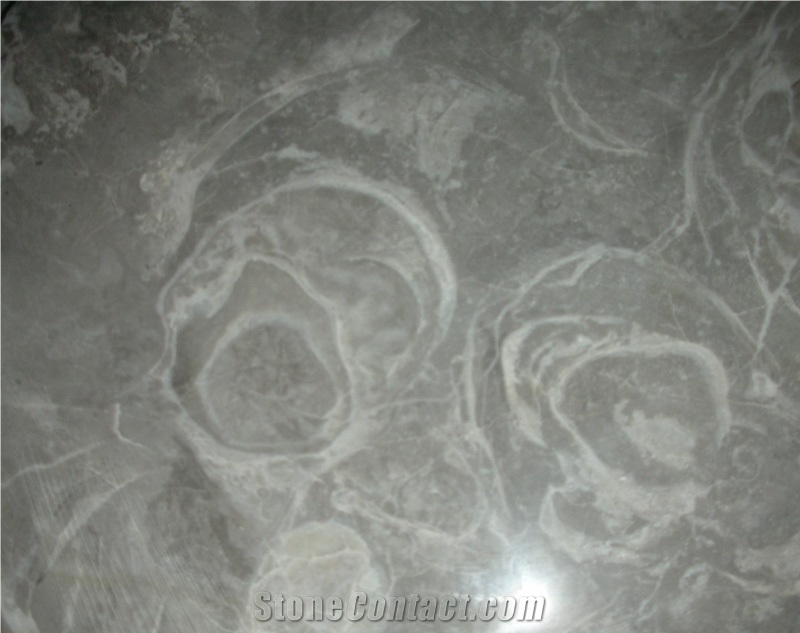Overlord Flower Marble Steps, Grey Marble