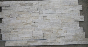Culture Stone Quartzite Exterior Wall Tile, White Quartzite Cultured Stone
