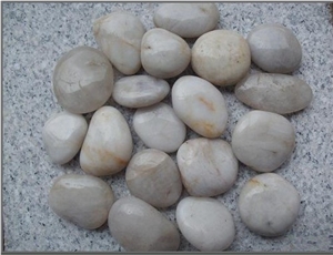 Decorative River Stones, White Slate River Stones