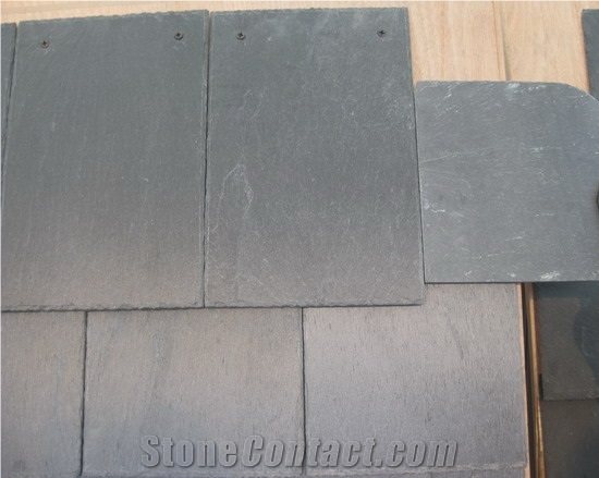 Durable Natural Slate Roof Tile, Grey Slate Roof Tile