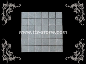 Garden Mosaic Flooring Tile, White Slate Mosaic