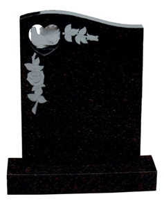 Granite Memorial Headstone, Black Granite Headstone