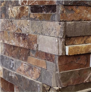 Ledge Corner Stone, Brown Slate Corner Stone