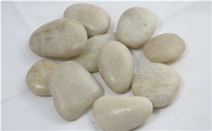 Natural Pebble Stone, Natural Stone White Slate Pebble Stone