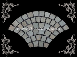 Paving Stone Mosaic, Grey Slate Mosaic