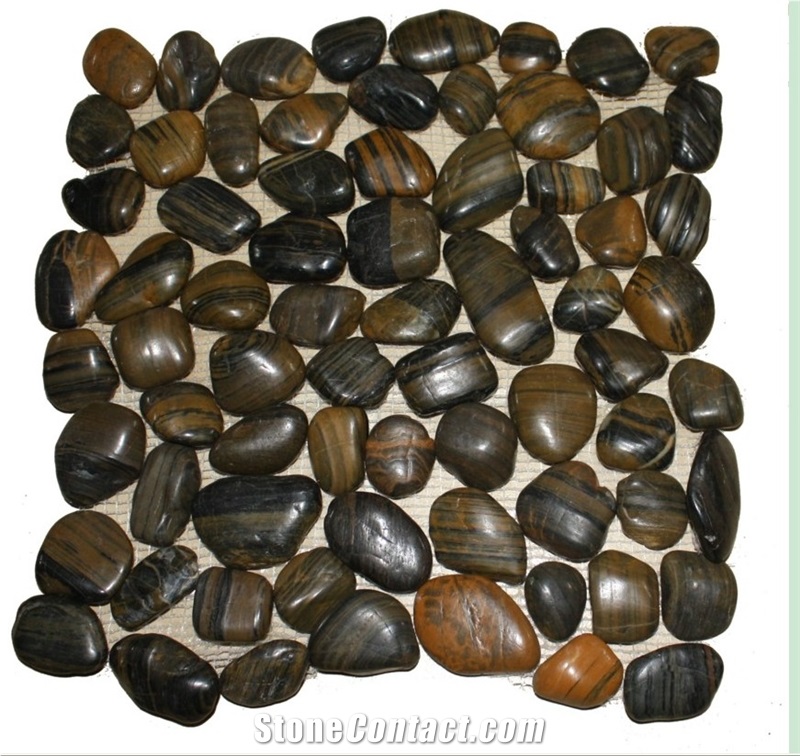 Natural Stone Brown Slate Pebble Stone