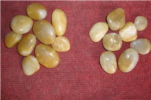 Pebble Stone, River Stone,Yellow Slate Pebble Stone