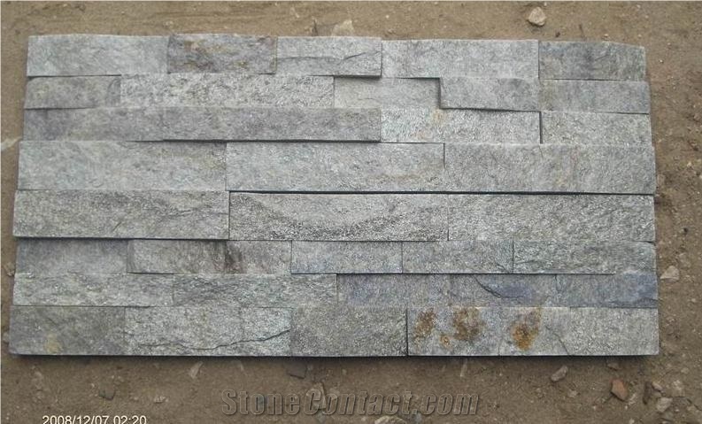 Quartzite Wall Stone Cladding, White Quartzite Wall Stone