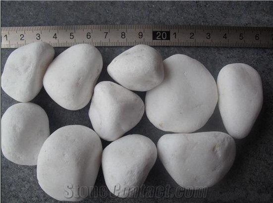 Small Pebble Stone, White Slate Pebble Stone