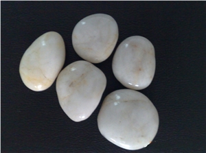 Small Pebble Stone, White Slate Pebble Stone
