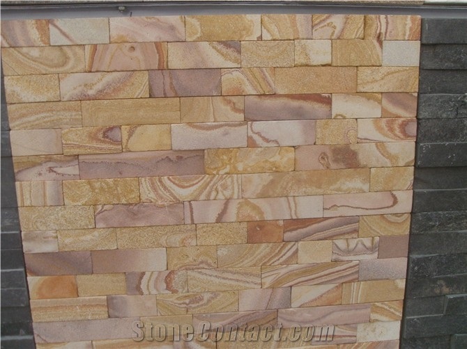 Beige Sandstone Wall Covering