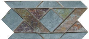 Wall Decorative Material, Blue Slate Deco