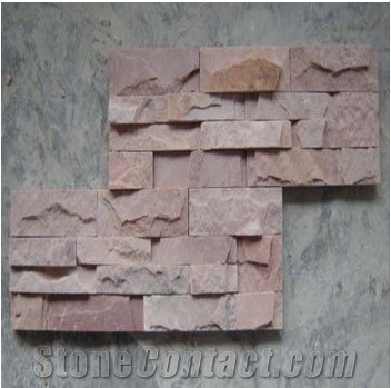 Wall Tiles, Pink Slate Cultured Stone