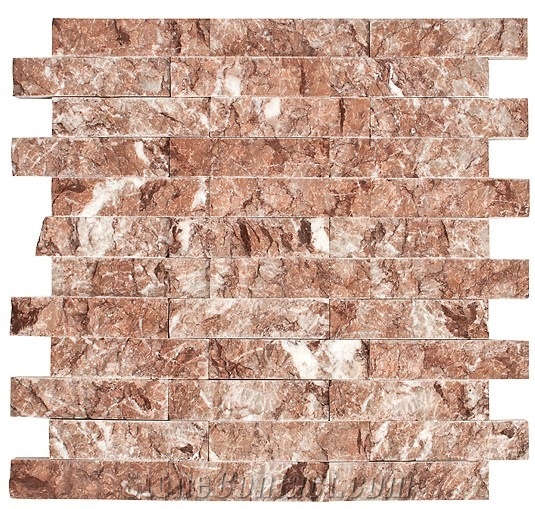 Burdur Brown Marble Split Face Mosaic