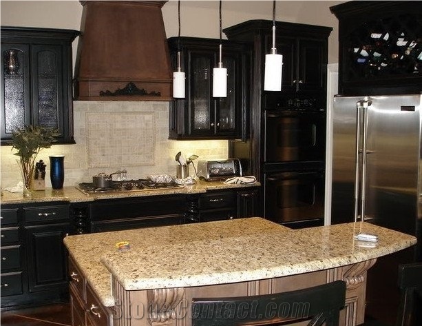 Giallo Ornamental Granite Kitchen Countertop, Giallo Ornamental Yellow Granite Kitchen Accessories