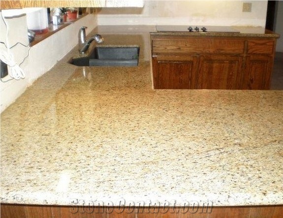 Giallo Ornamental Granite Kitchen Countertop, Giallo Ornamental Yellow Granite Kitchen Accessories