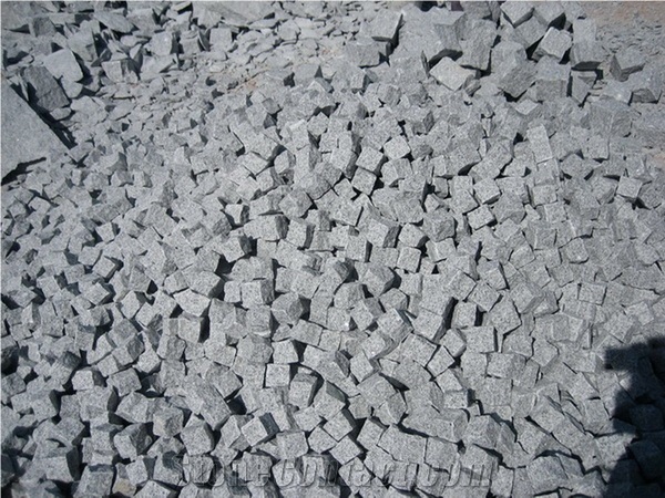 G603 Cobbles White Granite, G603 Black Granite Cobbles