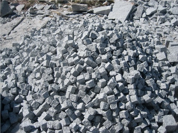 G603 Cubic Stone, G603 White Granite Cobble, Pavers