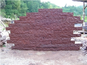 Red Porphyry Stone , China Pink Granite Slabs & Tiles