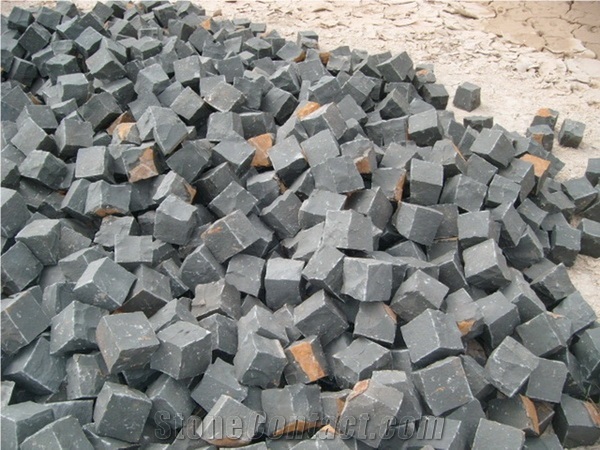Zhangpu Black G685 Cobblestone, G685 Black Granite Cobblestone