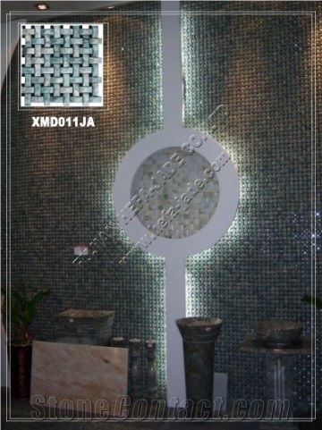 Huaan Jade&Ande Site Mosaic Tile(XMD011JA), Huaan Jade Marble Green Marble Mosaic