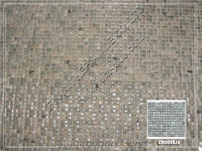 Huaan Jade Mosaic Tile(XMD055J4), Green Granite Mosaic