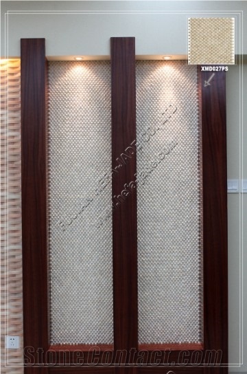 Perlato Svevo Mosaic Tile(XMD027PS), Beige Limestone Mosaic