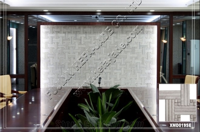 Serpenggiante Mosaic Tile(XMD019Se), Serpenggiante Grey Marble Mosaic