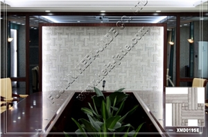 Serpenggiante Mosaic Tile(XMD019Se), Serpenggiante Grey Marble Mosaic