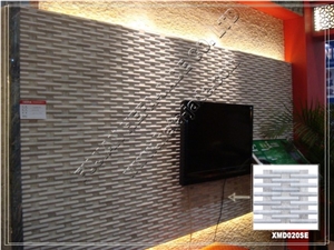 Serpenggiante Mosaic Tile(XMD020Se), Serpenggiante Grey Marble Mosaic