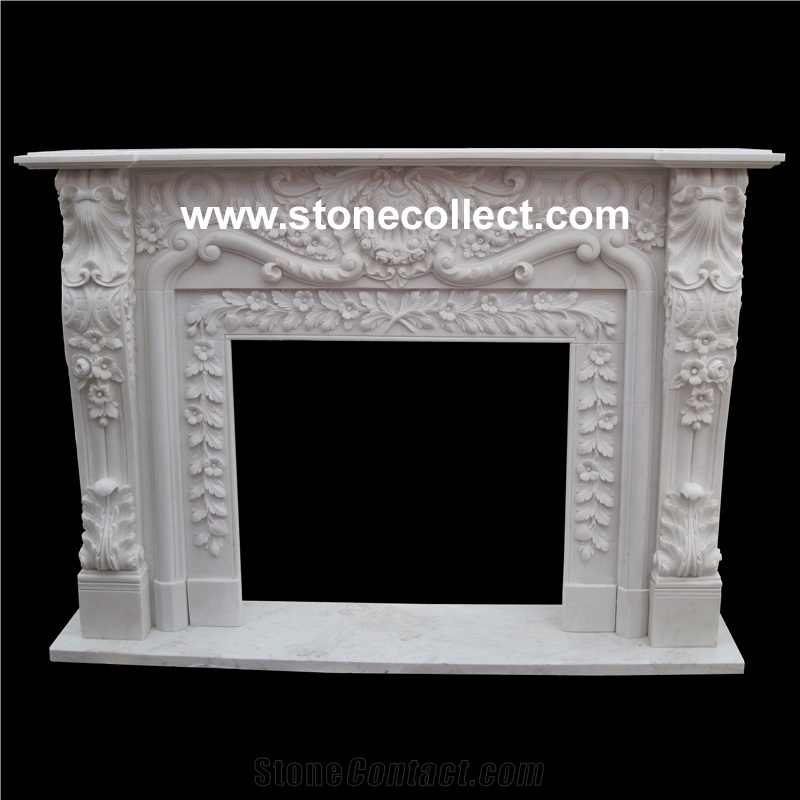 Excellent Carving Fireplace Mantel Surrounds From China