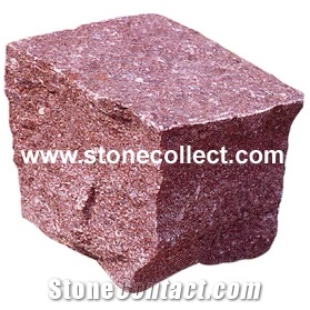 Red Porphyr Cobble Stone, Paving
