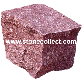 Red Porphyr Cobble Stone, Paving