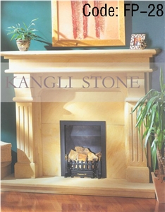 White Limestone Fireplaces