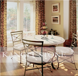China White Marble Table Tops