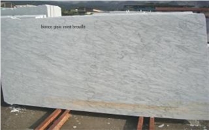 Bianco Brouille Marble Slab, Italy White Marble