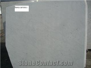 White Carrara C Marble Slab