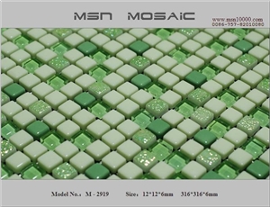 Green Mosaic with Good Quality and Unique Combinat