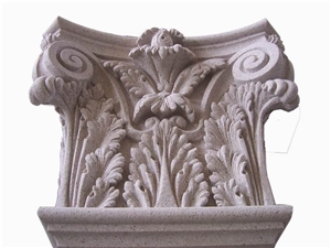 Grey Granite Column Base