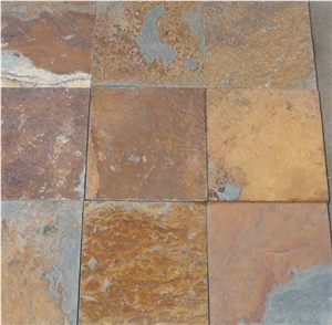 Rusty Slate Tile,Yellow Slate Slabs & Tiles